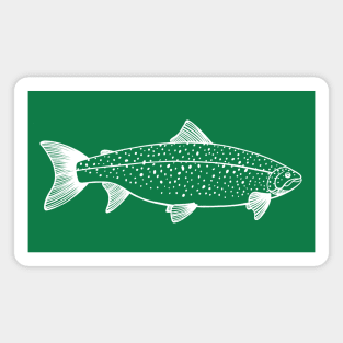 Landlocked Salmon - fisherman and fish lovers design Magnet